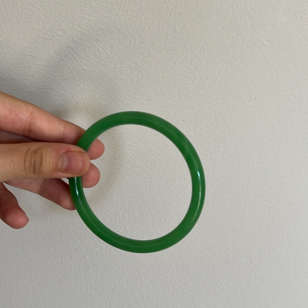 Green Bangle Bracelet